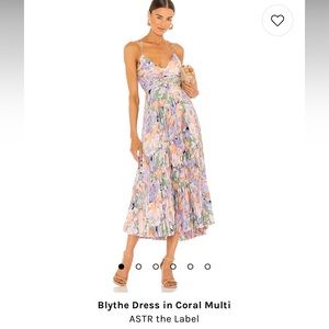 astr the label Blythe Dress in Coral Multi